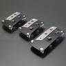 View Item Black & Chrome Alloy 3 Piece Foot Pedal Set